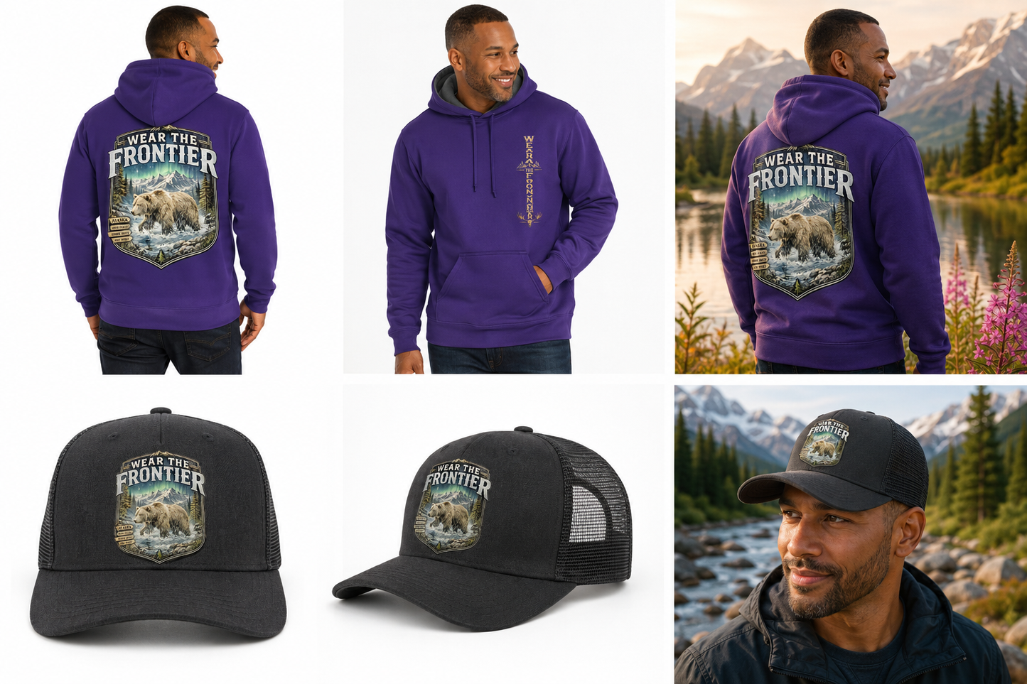 Wear the Frontier™ Grizzly Bear Hoodie | Alaska Edition
