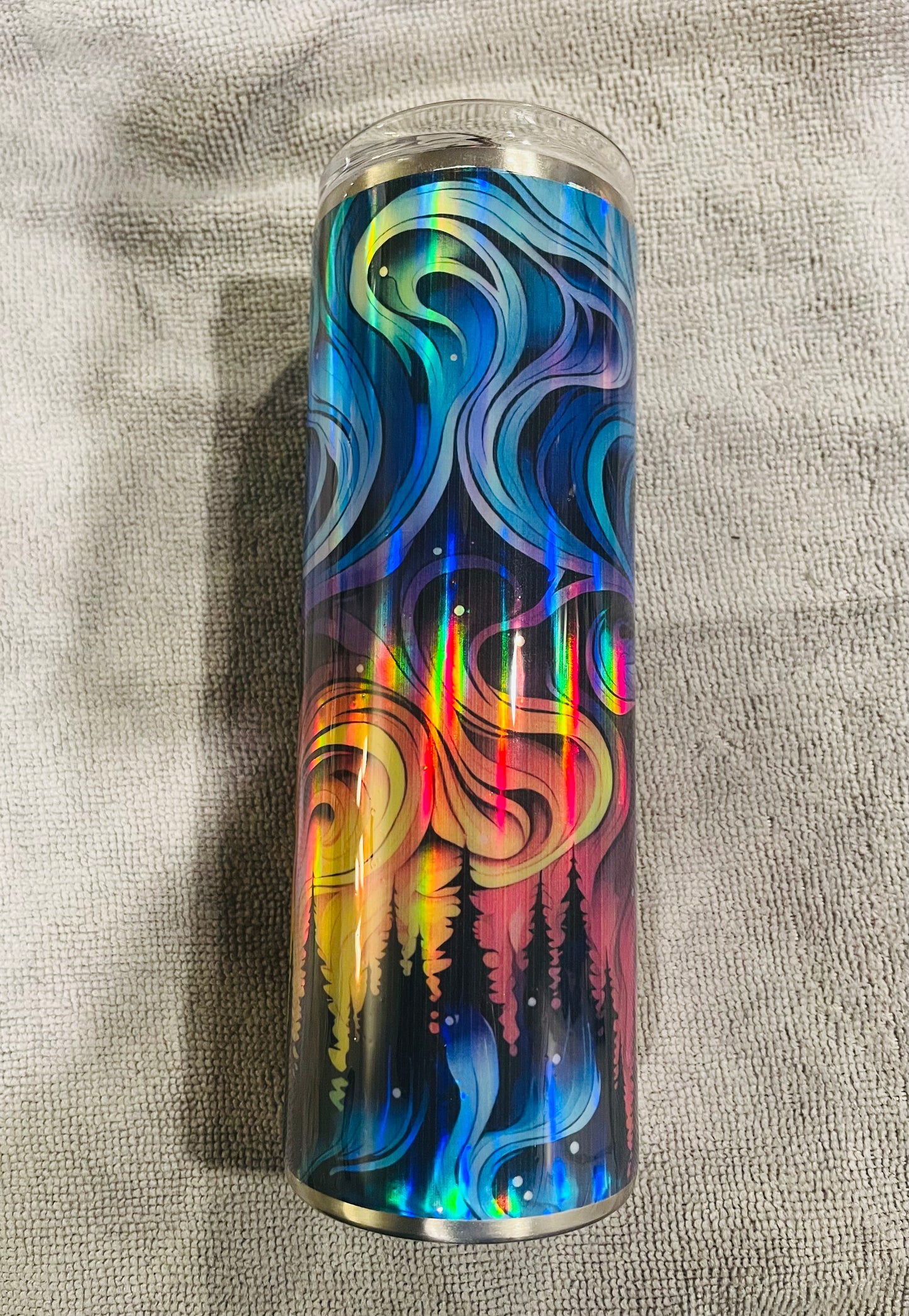 Holographic northern lights