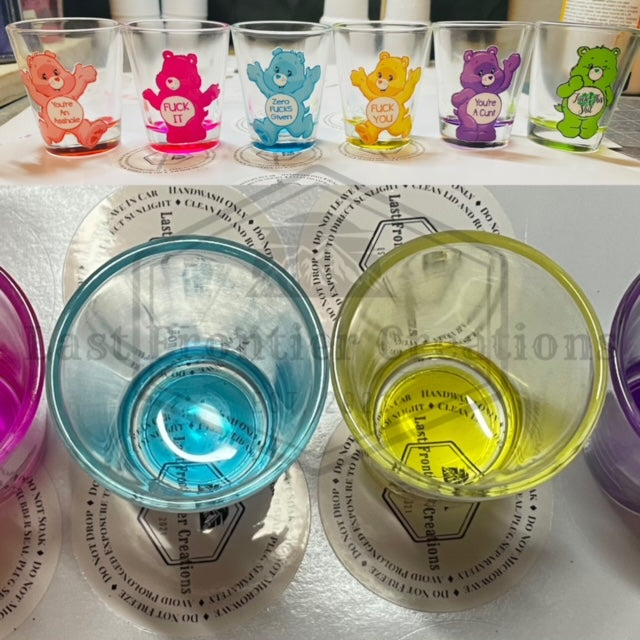 Swear bear shot glass