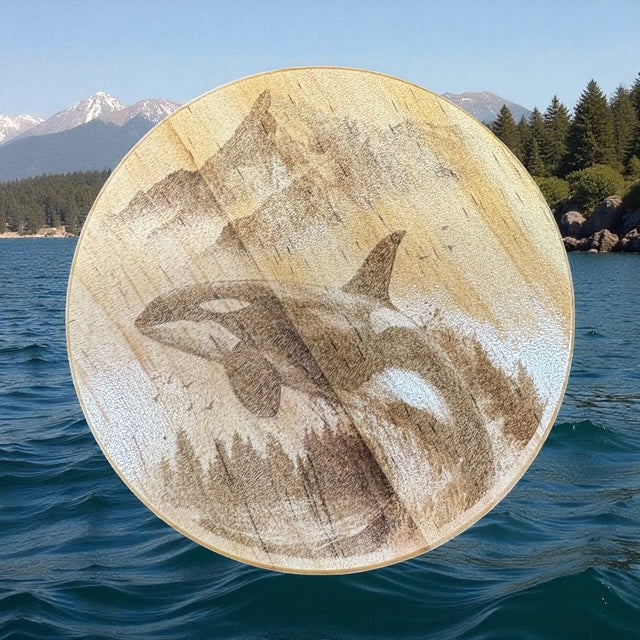 Alaskan Orca Coaster Set