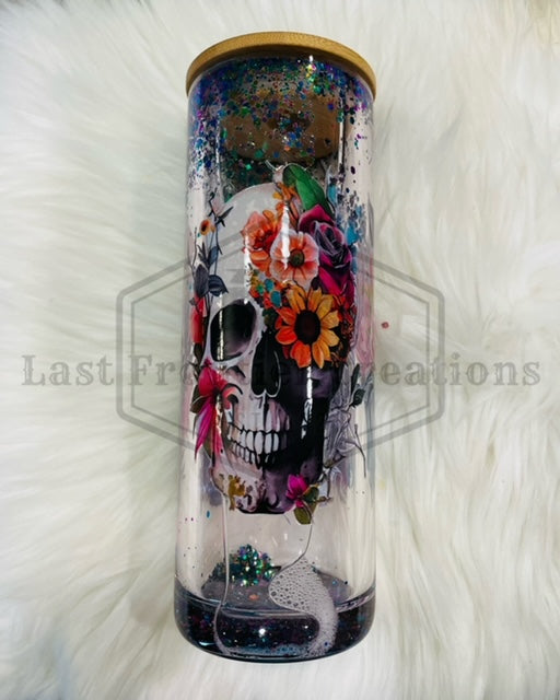 Skull snow globe