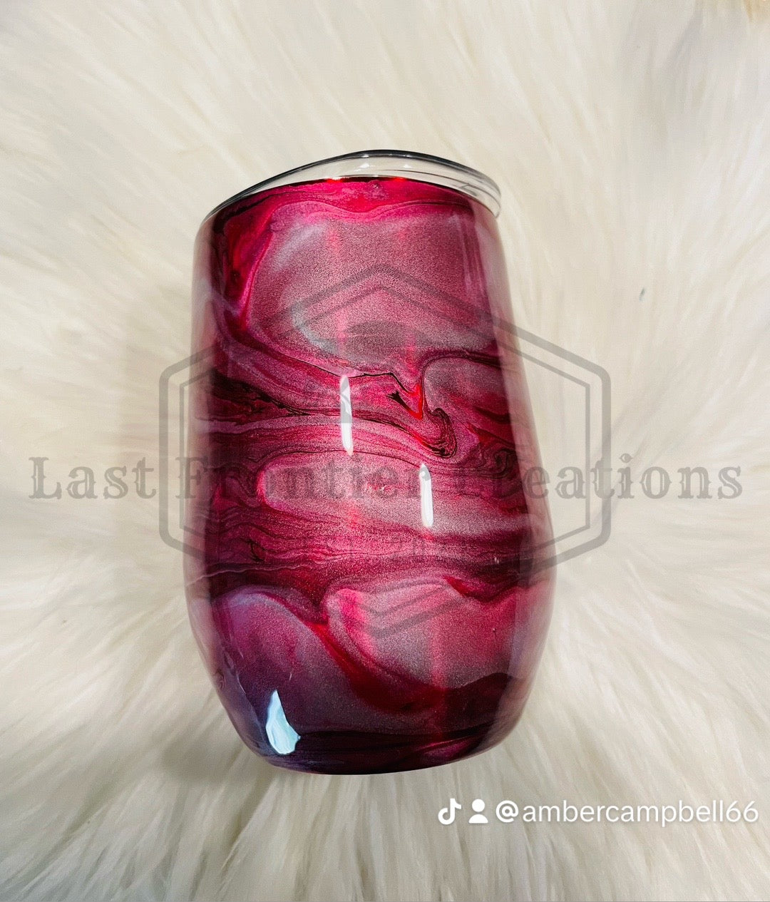 Alcohol ink swirl cup
