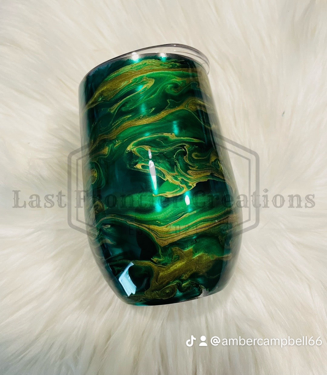 Alcohol ink swirl cup