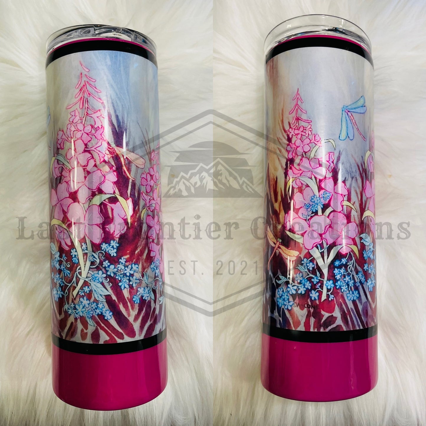 Fireweed and dragonflies
