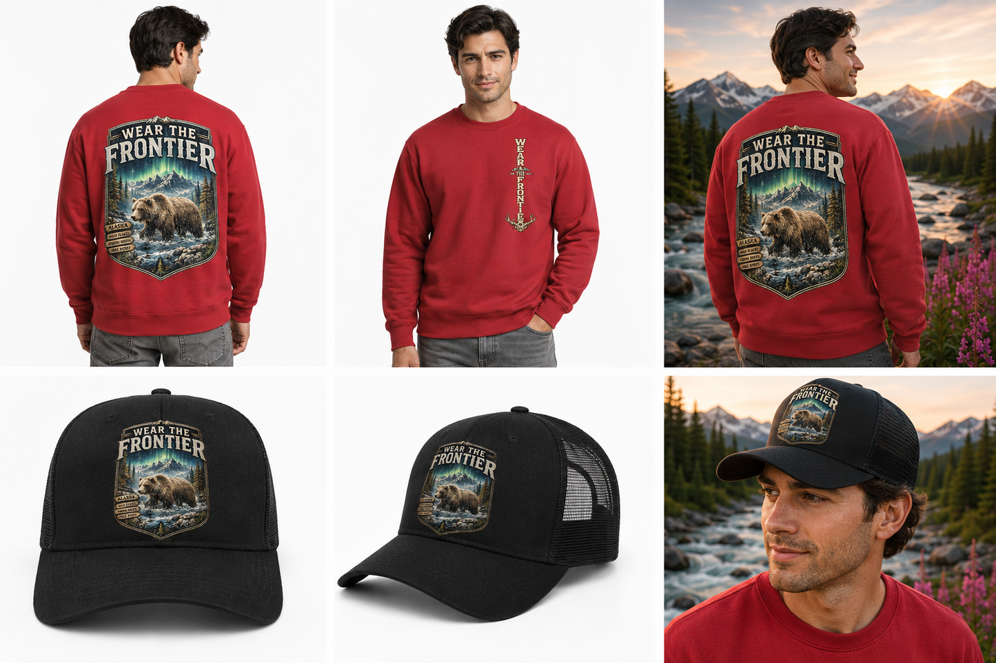 Wear the Frontier™ Bear Crewneck Sweatshirt | Alaska Edition