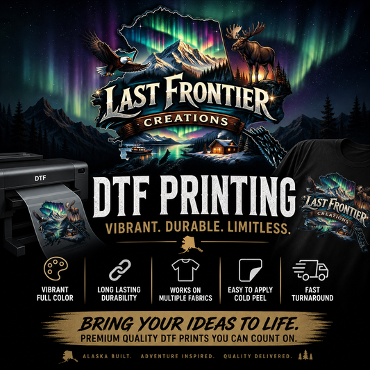 DTF Business logo printing and application