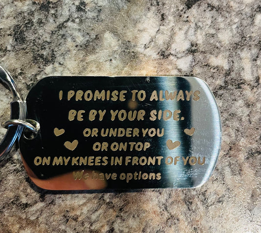 I promise keychain