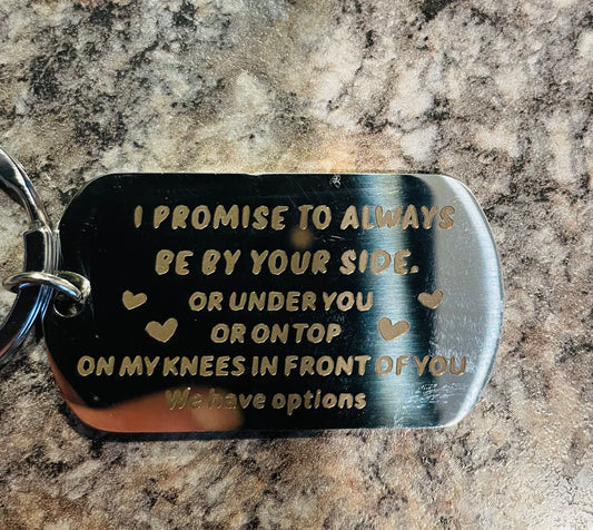 I promise keychain