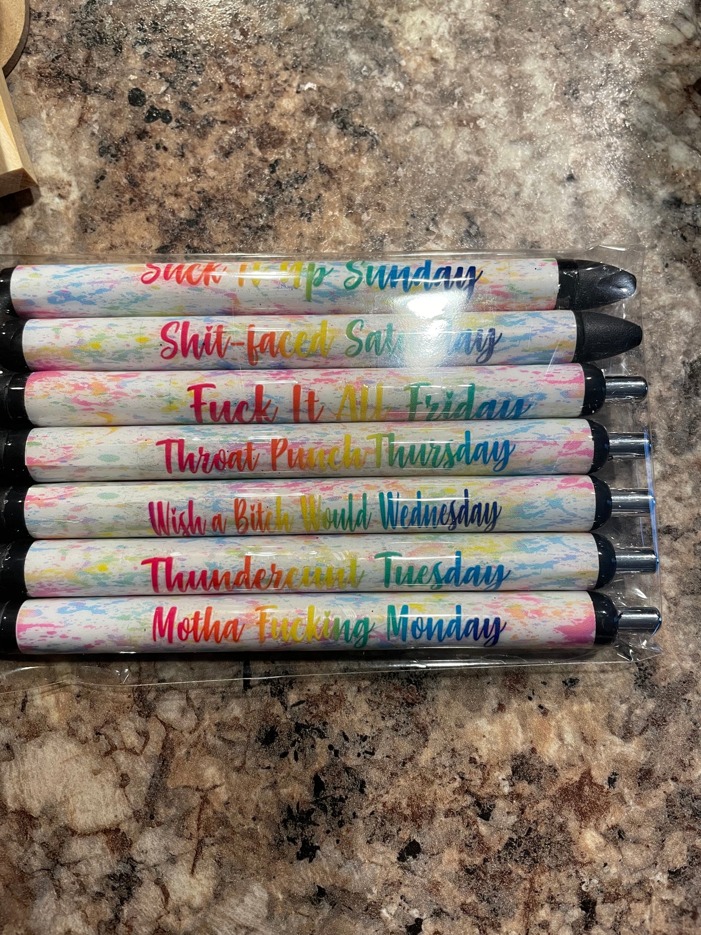 Days of the week pens explicit