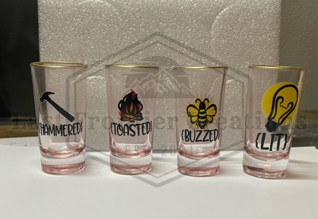 set of 4 shot glass