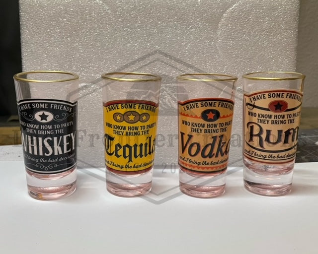 set of 4 shot glass