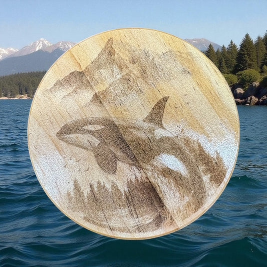 Alaskan Orca Coaster Set