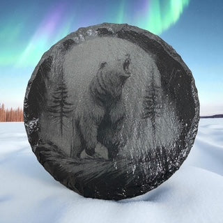 Custom Slate Coaster - Grizzley