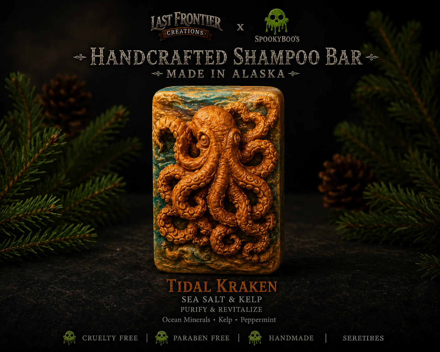 Tidal Kraken™ Shampoo Bar | Alaska Edition