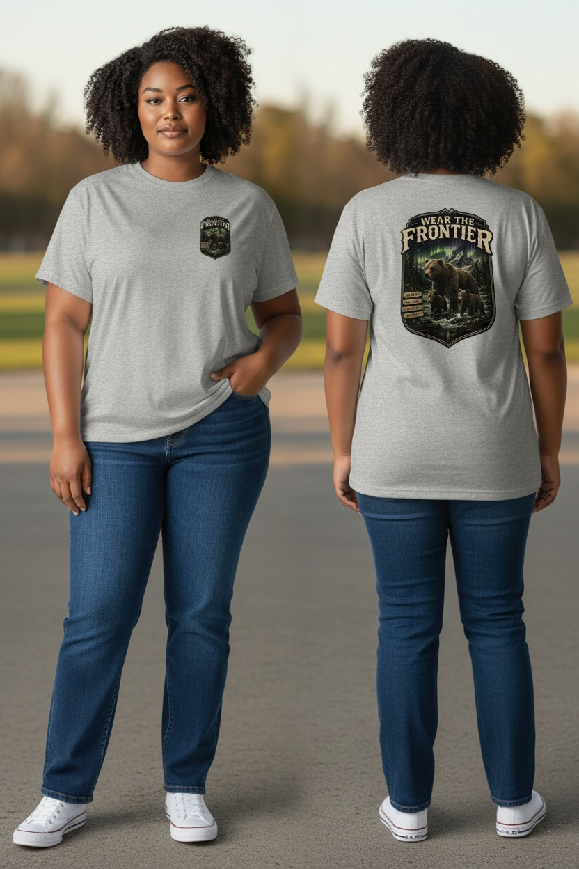 Short Sleeve T-Shirt - Wear the Frontier™ – Bear & Cubs Alaska Edition