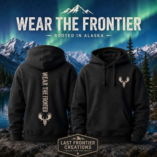 Wear the Frontier™ Moose Skull Hoodie | Alaska Edition