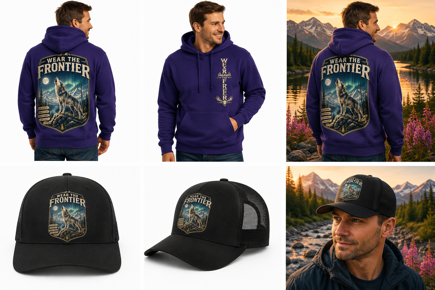 Wear the Frontier™ Wolf Hoodie | Alaska Edition