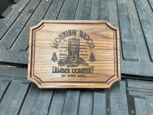 Morning Wood cutting board