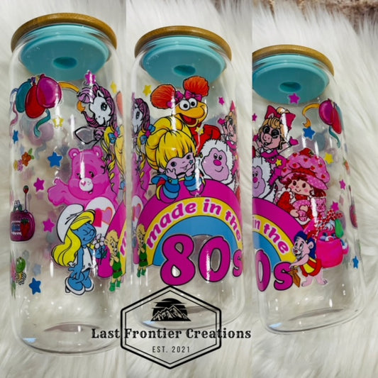 80's glass tumbler