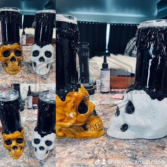 3d skull tumblers