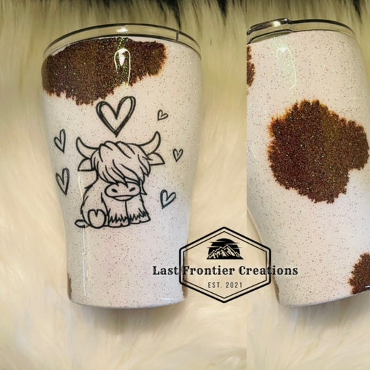 cow spot tumbler