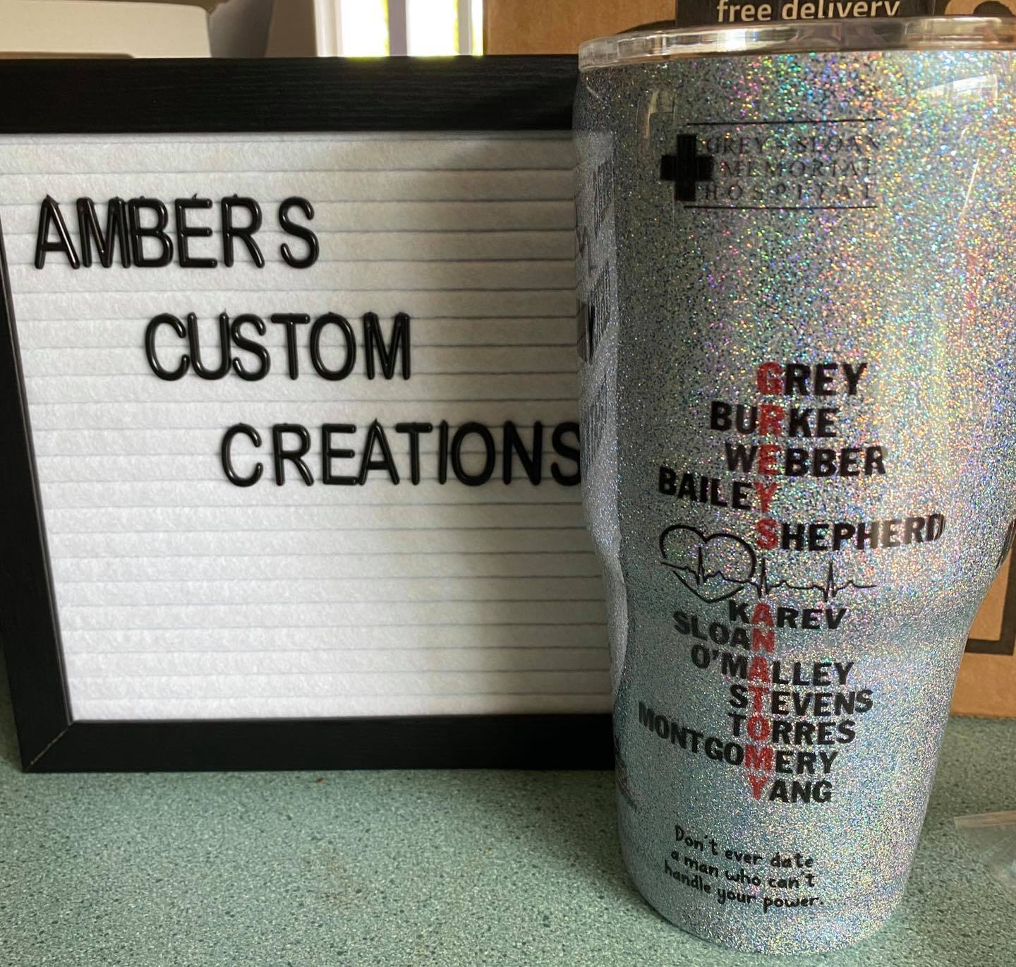Grey's Anatomy tumbler