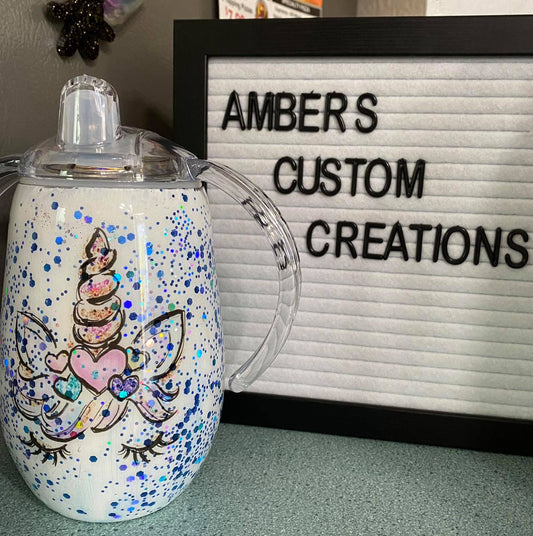 14 oz Unicorn Sippy