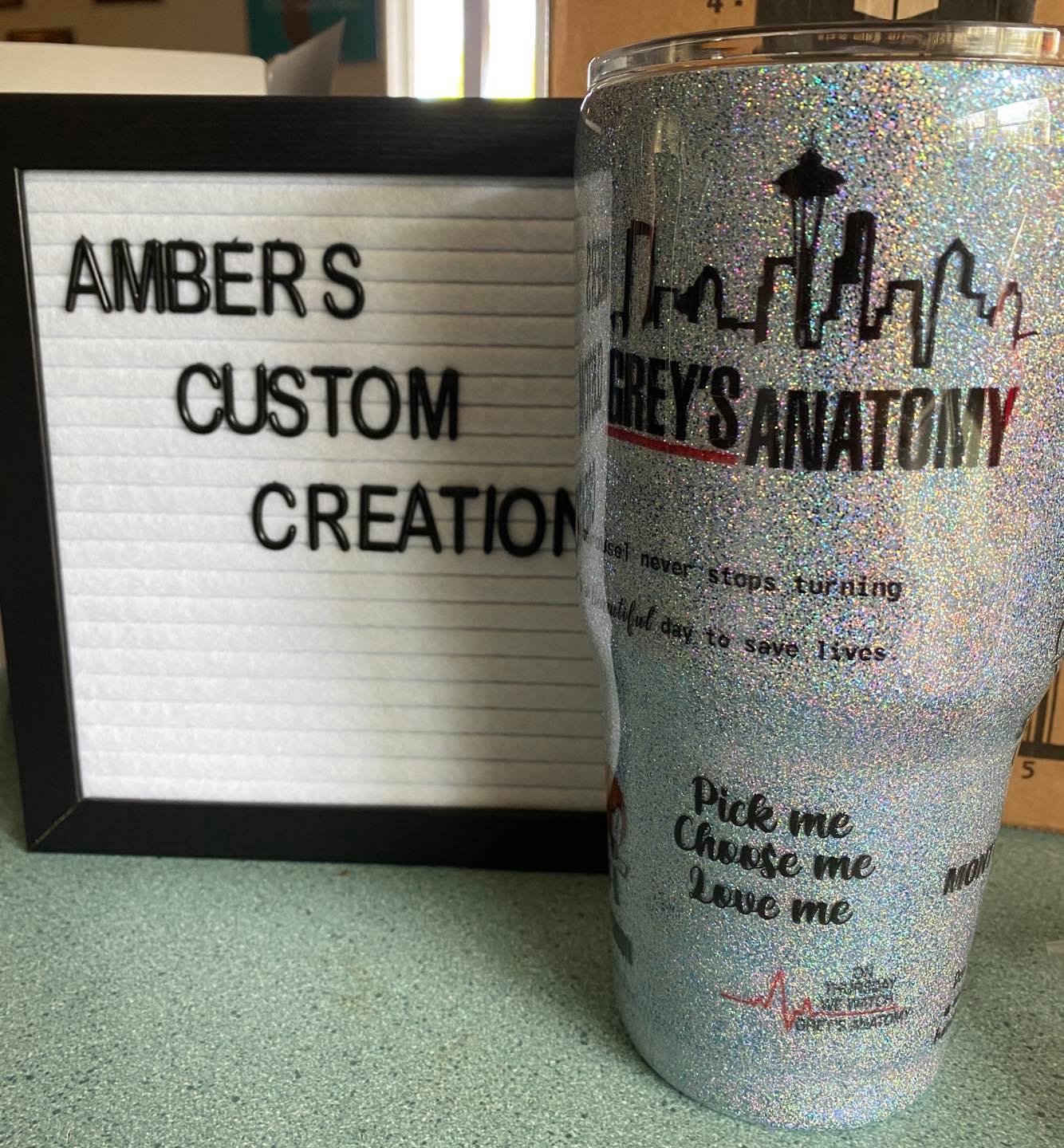 Grey's Anatomy tumbler