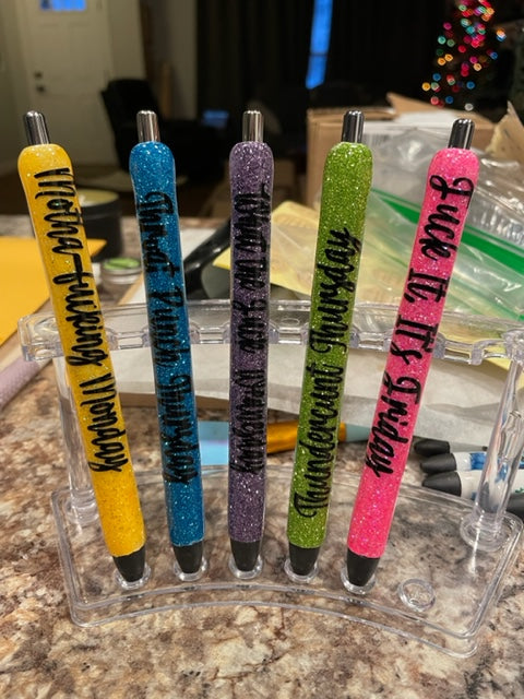 Explicit Work week Pens