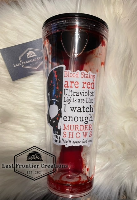 Murder related drip tumblers