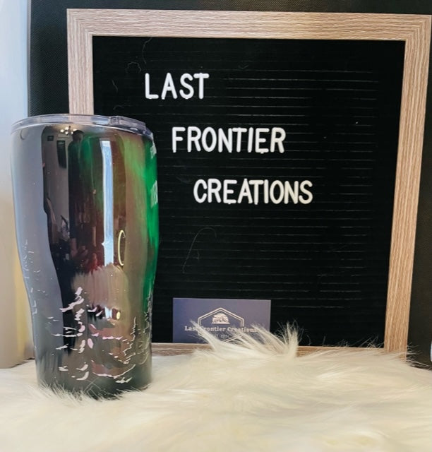 Northern Lights tumbler