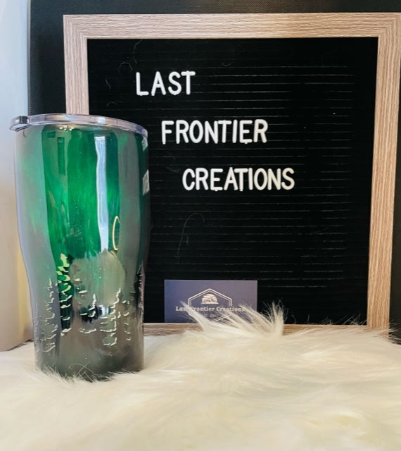 Northern Lights tumbler