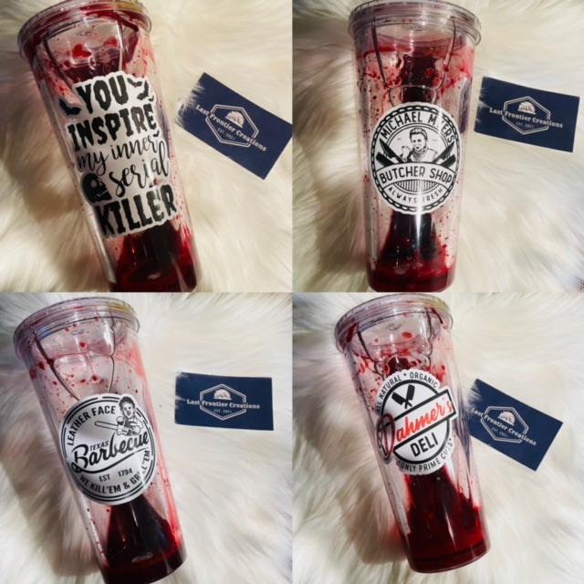 Murder related drip tumblers