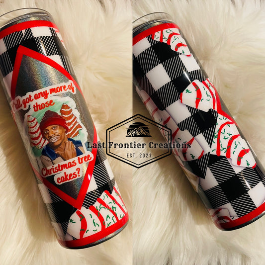 Christmas cake tumblers