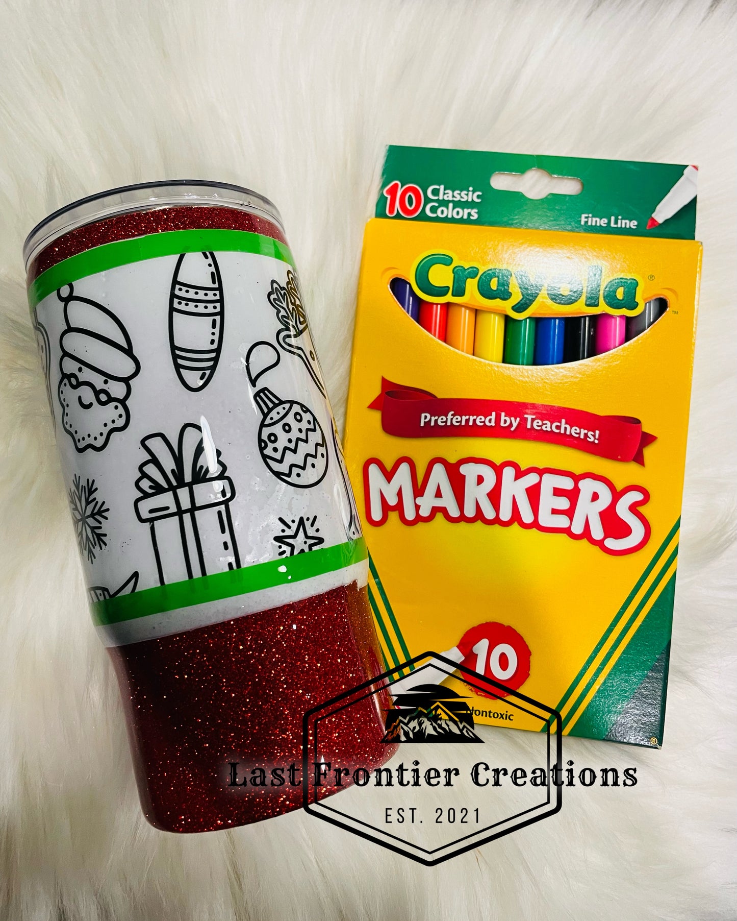 Christmas coloring cup