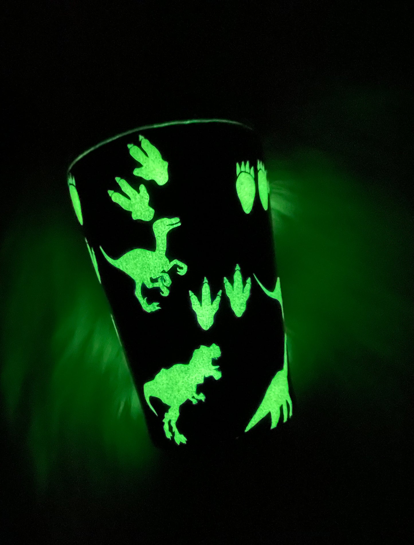 Dinosaur glow cup