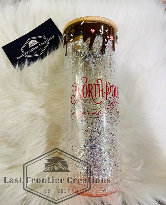 Cocoa snow globe tumbler