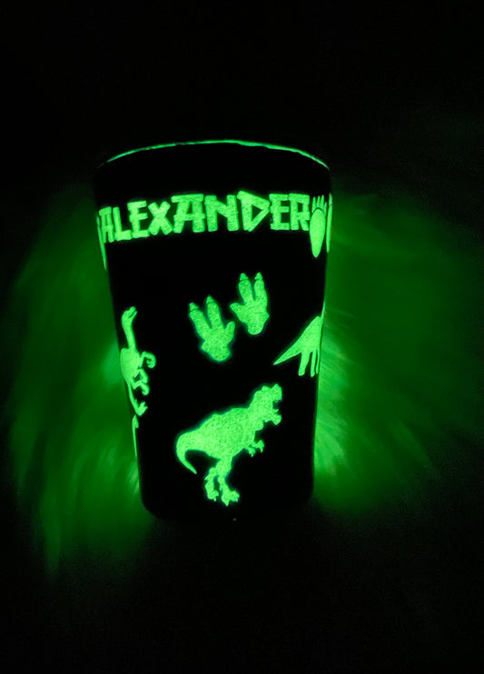 Dinosaur glow cup